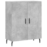 Buffet gris béton 69,5x34x90 cm bois d'ingénierie