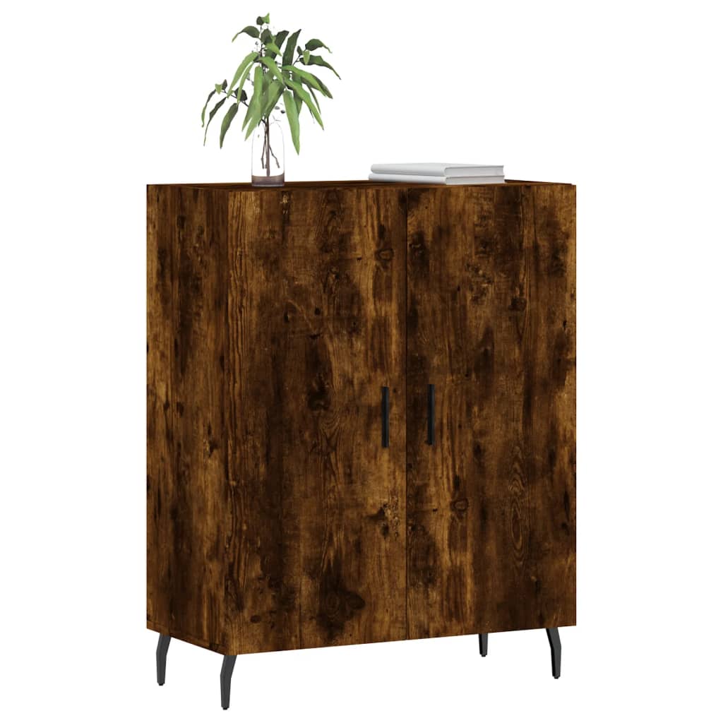 Smoked oak sideboard 69.5x34x90 cm engineered wood