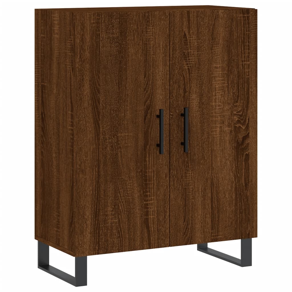 Brown oak sideboard 69.5x34x90 cm engineered wood