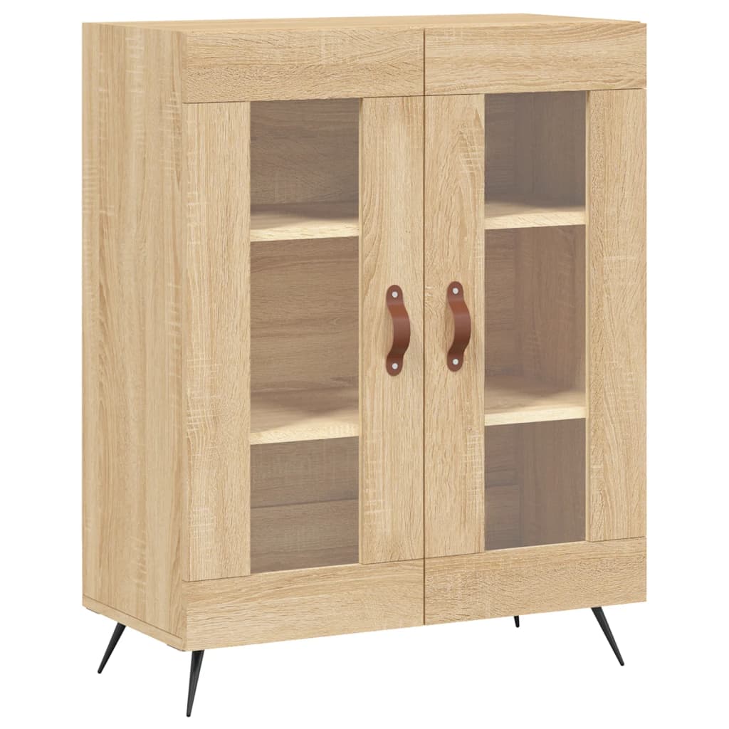 Buffet chêne sonoma 69,5x34x90 cm bois d'ingénierie