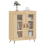 Buffet chêne sonoma 69,5x34x90 cm bois d'ingénierie