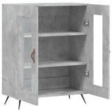 Buffet gris béton 69,5x34x90 cm bois d'ingénierie