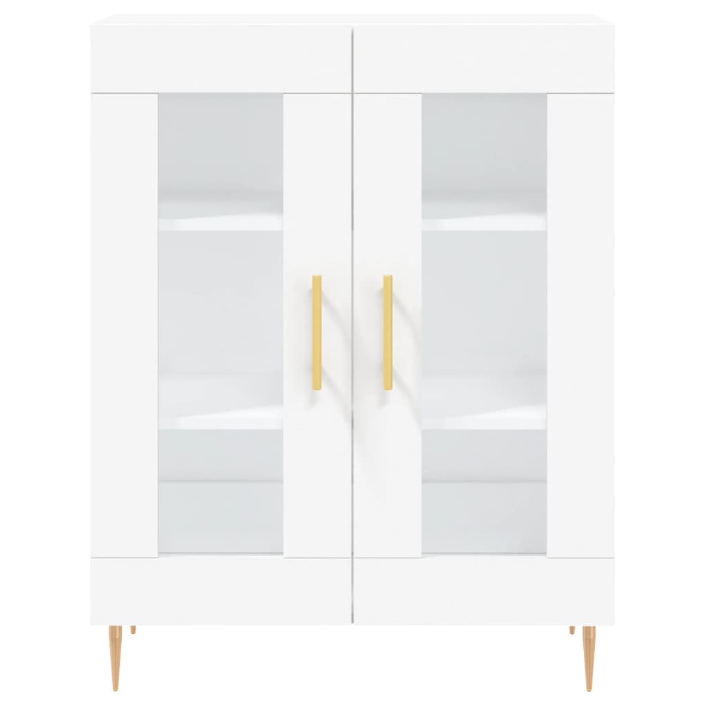 Buffet blanc 69,5x34x90 cm bois d'ingénierie