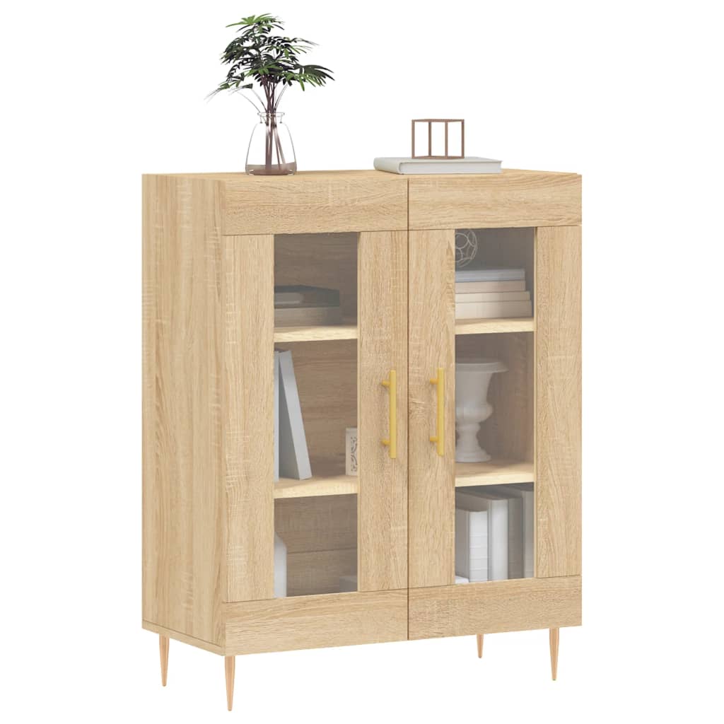 Buffet chêne sonoma 69,5x34x90 cm bois d'ingénierie