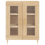 Buffet chêne sonoma 69,5x34x90 cm bois d'ingénierie