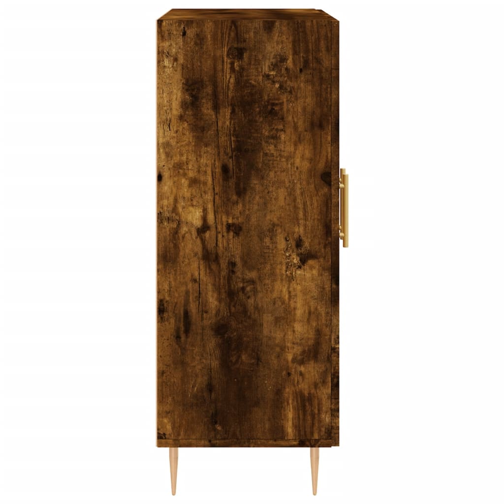 Buffet chêne fumé 69,5x34x90 cm bois d'ingénierie