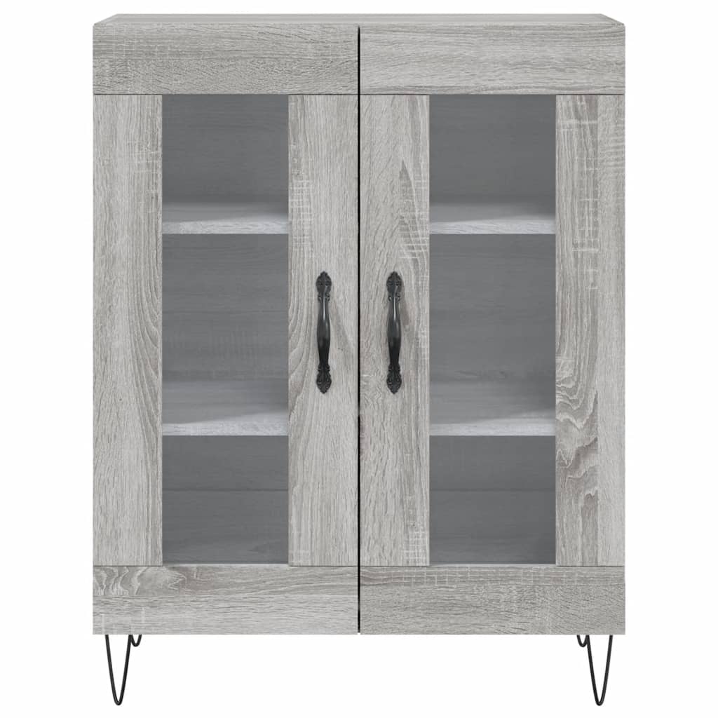 Sonoma gray sideboard 69.5x34x90 cm engineered wood