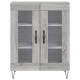 Sonoma gray sideboard 69.5x34x90 cm engineered wood