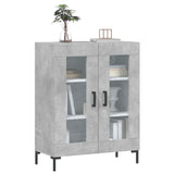 Concrete gray sideboard 69.5x34x90 cm engineered wood