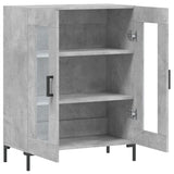 Concrete gray sideboard 69.5x34x90 cm engineered wood