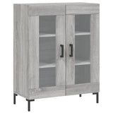 Sonoma graues Sideboard 69,5 x 34 x 90 cm, Holzwerkstoff