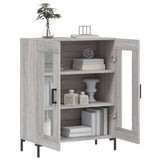 Sonoma graues Sideboard 69,5 x 34 x 90 cm, Holzwerkstoff