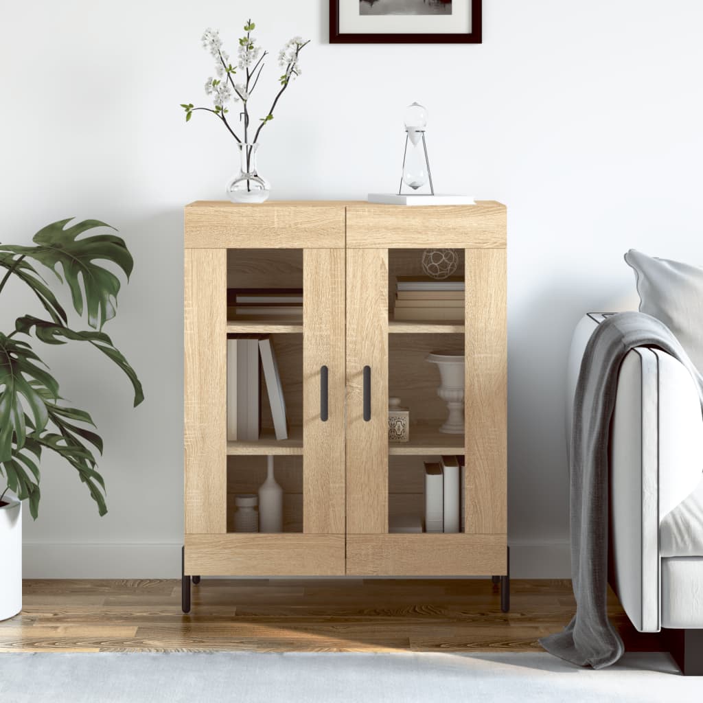 Sonoma oak sideboard 69.5x34x90 cm engineered wood