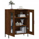 Buffet chêne marron 69,5x34x90 cm bois d'ingénierie