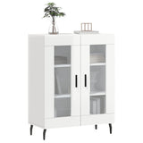 Sideboard Glossy white 69.5x34x90 cm Engineered wood