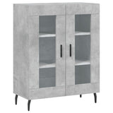 Buffet gris béton 69,5x34x90 cm bois d'ingénierie