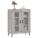 Sonoma graues Sideboard 69,5 x 34 x 90 cm, Holzwerkstoff