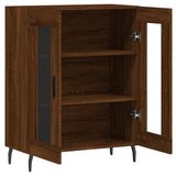 Buffet chêne marron 69,5x34x90 cm bois d'ingénierie