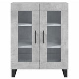 Buffet gris béton 69,5x34x90 cm bois d'ingénierie