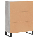 Sonoma graues Sideboard 69,5 x 34 x 90 cm, Holzwerkstoff