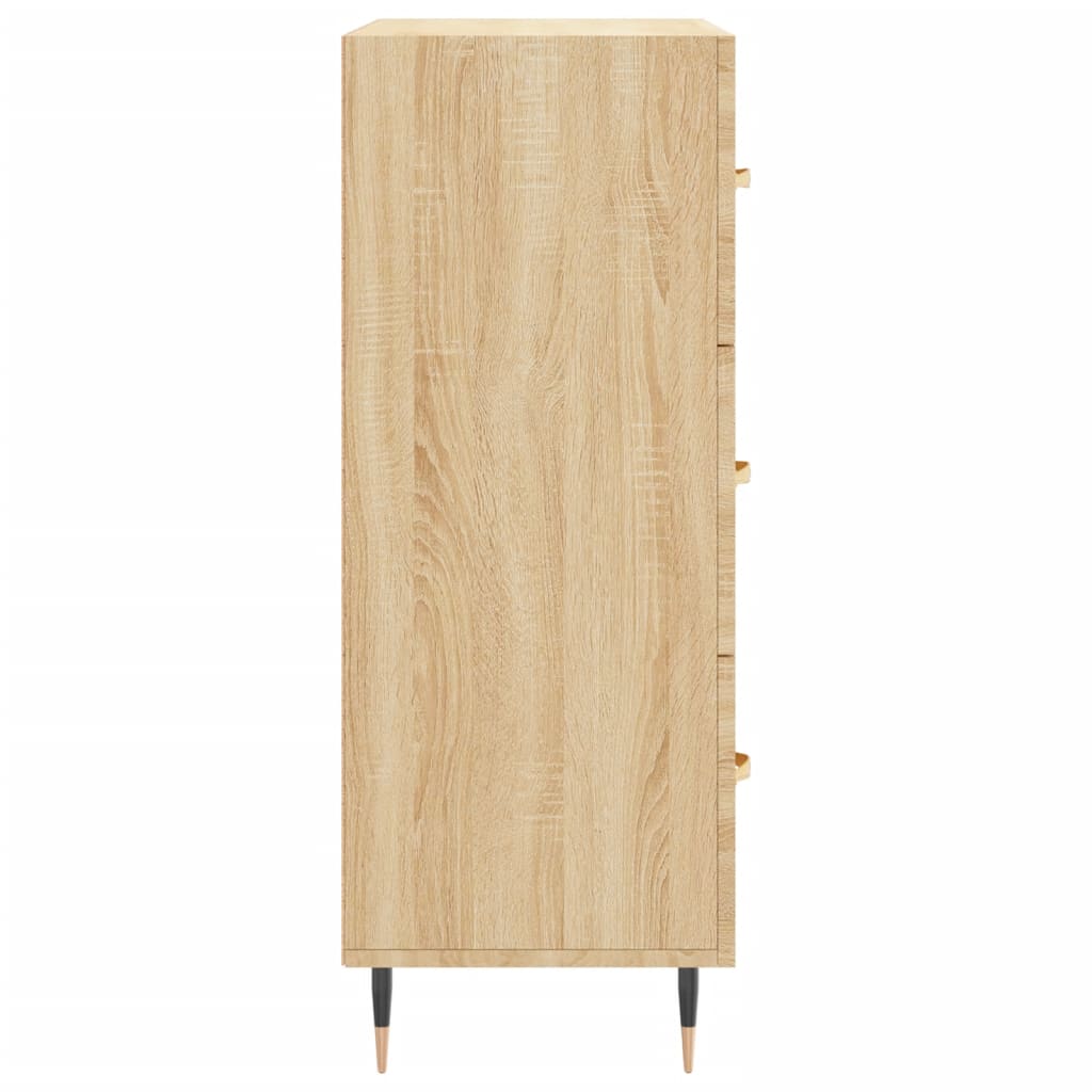 Sideboard aus Sonoma-Eiche, 69,5 x 34 x 90 cm, Holzwerkstoff