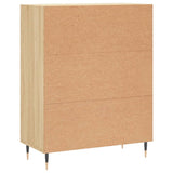 Sideboard aus Sonoma-Eiche, 69,5 x 34 x 90 cm, Holzwerkstoff