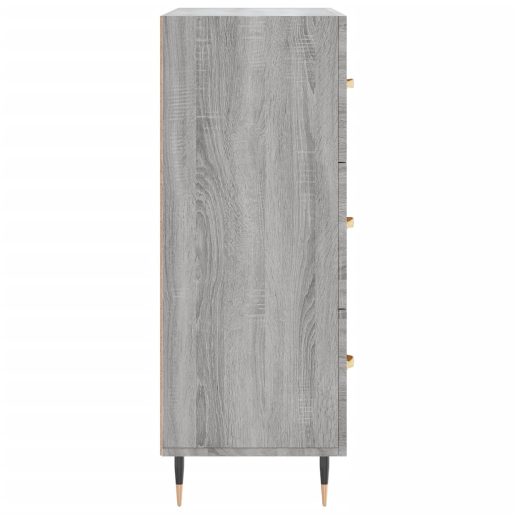 Sonoma gray sideboard 69.5x34x90 cm engineered wood