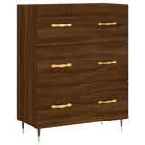 Brown oak sideboard 69.5x34x90 cm engineered wood