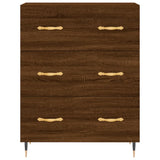 Brown oak sideboard 69.5x34x90 cm engineered wood