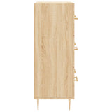 Buffet chêne sonoma 69,5x34x90 cm bois d'ingénierie