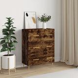 Smoked oak sideboard 69.5x34x90 cm engineered wood