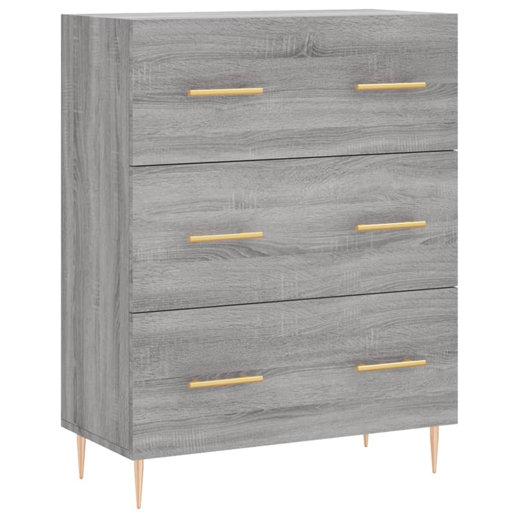 Buffet sonoma gris 69,5x34x90 cm bois d'ingénierie