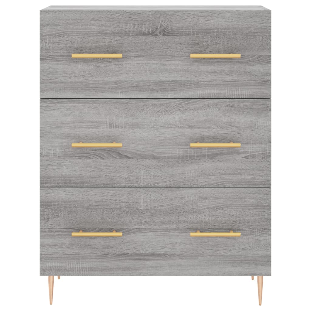 Buffet sonoma gris 69,5x34x90 cm bois d'ingénierie