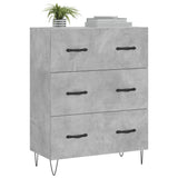 Buffet gris béton 69,5x34x90 cm bois d'ingénierie