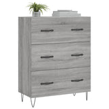 Buffet sonoma gris 69,5x34x90 cm bois d'ingénierie