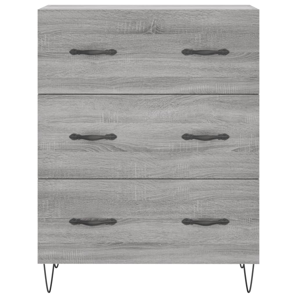 Buffet sonoma gris 69,5x34x90 cm bois d'ingénierie