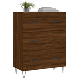 Brown oak sideboard 69.5x34x90 cm engineered wood