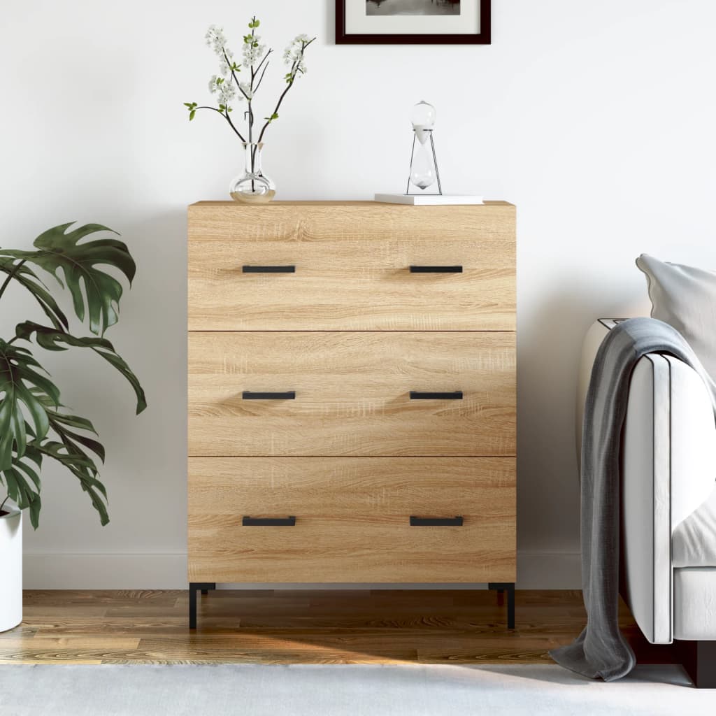 Sonoma oak sideboard 69.5x34x90 cm engineered wood