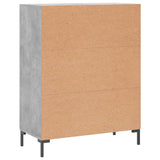 Betongraues Sideboard 69,5 x 34 x 90 cm, Holzwerkstoff