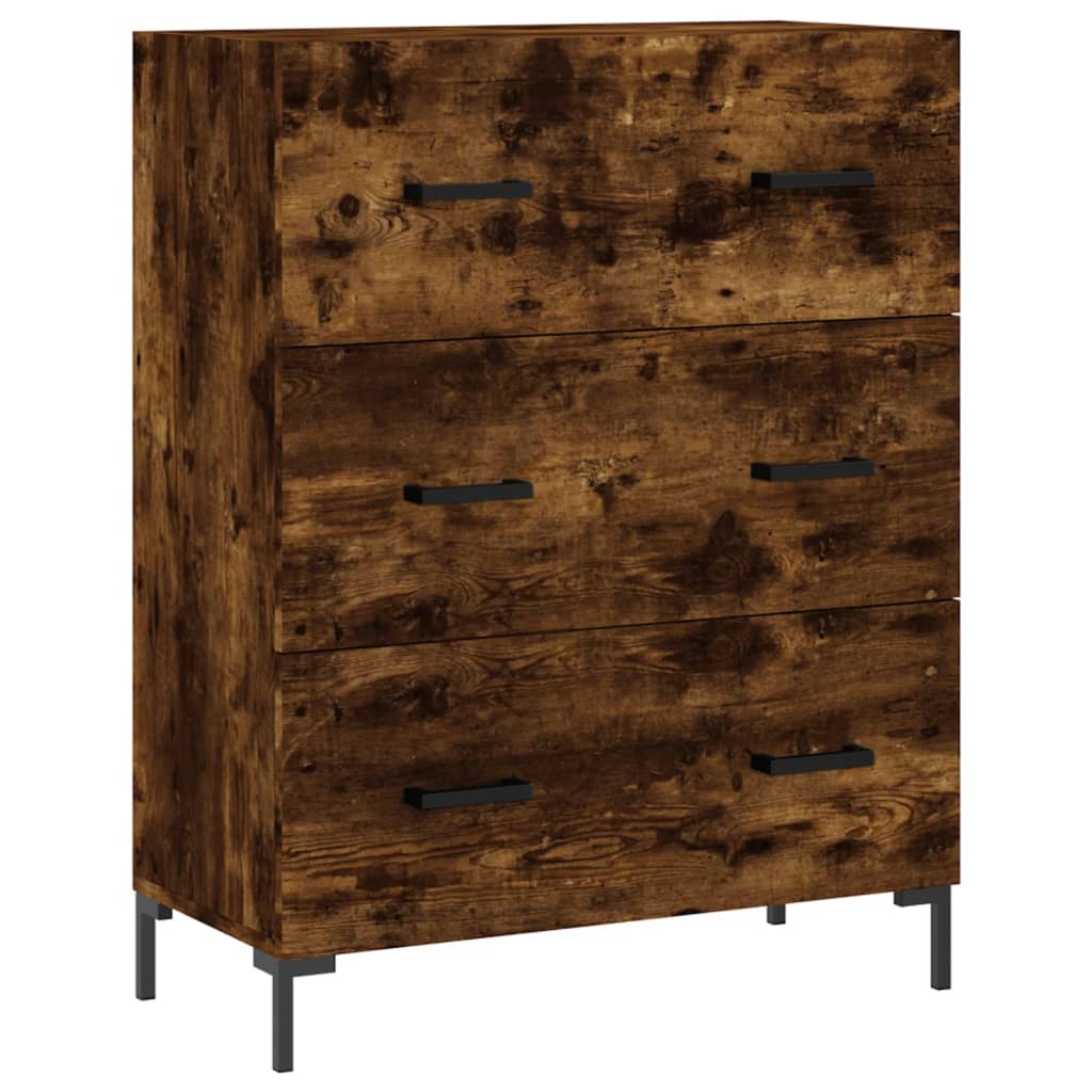 Smoked oak sideboard 69.5x34x90 cm engineered wood