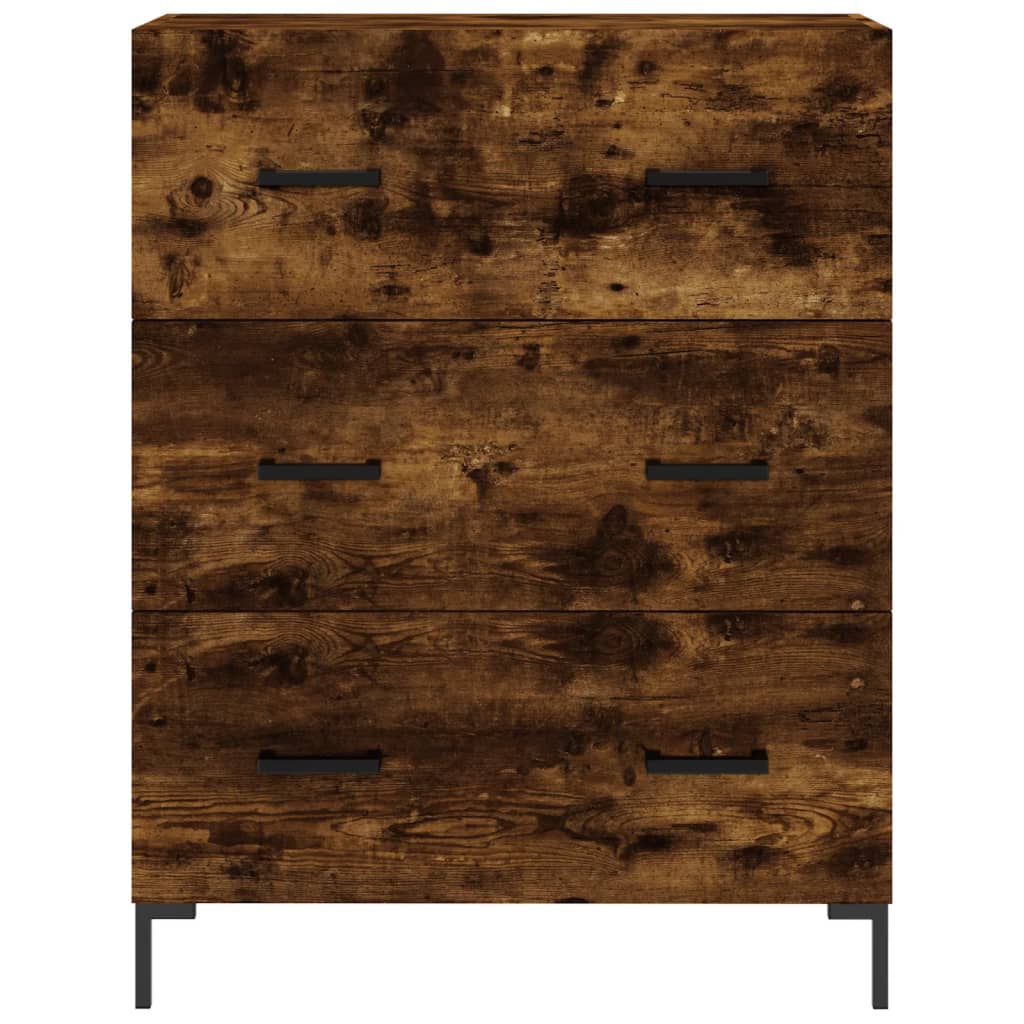 Smoked oak sideboard 69.5x34x90 cm engineered wood