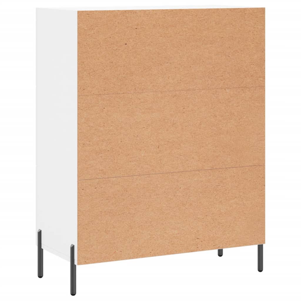 Weißes Sideboard 69,5 x 34 x 90 cm, Holzwerkstoff