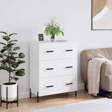 White sideboard 69.5x34x90 cm engineered wood