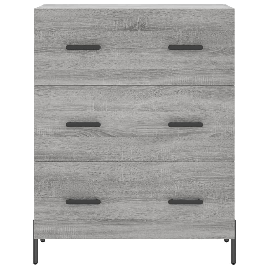 Buffet sonoma gris 69,5x34x90 cm bois d'ingénierie