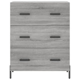 Sonoma graues Sideboard 69,5 x 34 x 90 cm, Holzwerkstoff