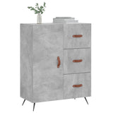 Concrete gray sideboard 69.5x34x90 cm engineered wood