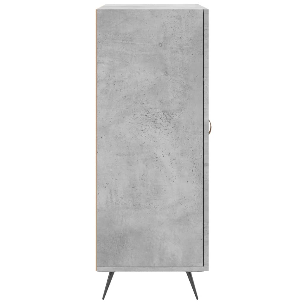 Concrete gray sideboard 69.5x34x90 cm engineered wood