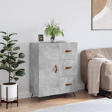 Concrete gray sideboard 69.5x34x90 cm engineered wood