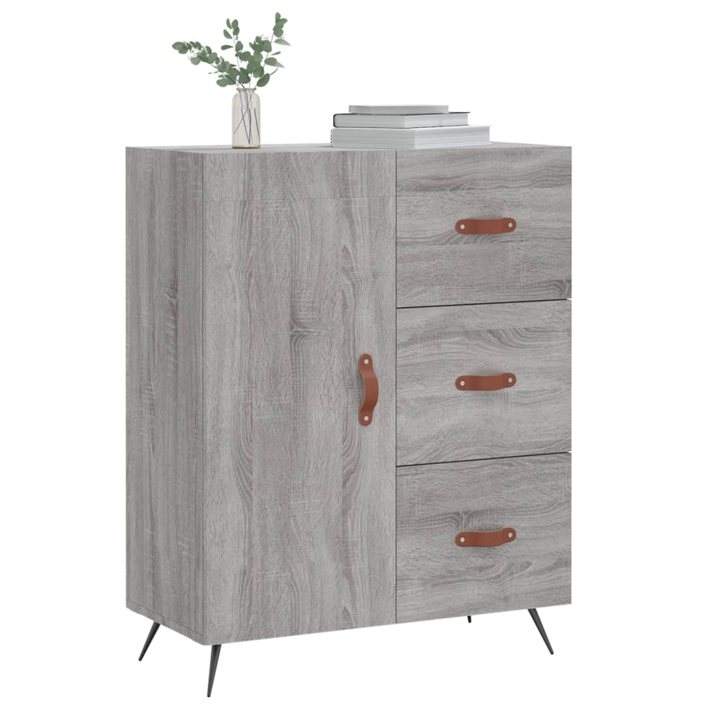 Sonoma gray sideboard 69.5x34x90 cm engineered wood