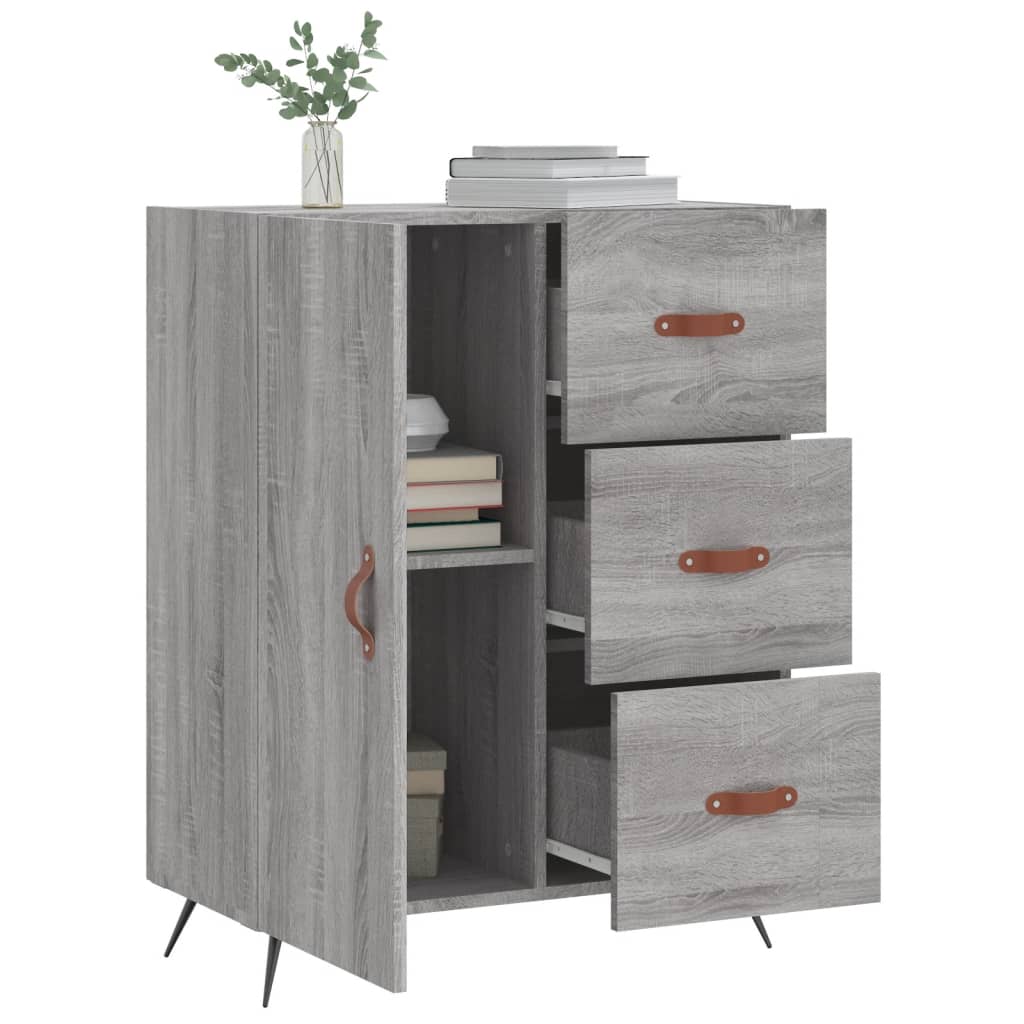 Buffet sonoma gris 69,5x34x90 cm bois d'ingénierie